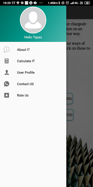 Income Tax Calculator - India Screenshot 0