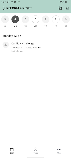 REFORM+RESET Pilates Studio Screenshot 1