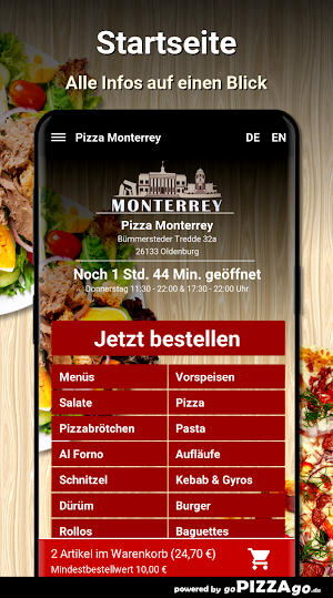 Pizza Monterrey Oldenburg Screenshot 1