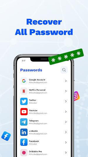 Password Recovery and Saver Screenshot 1