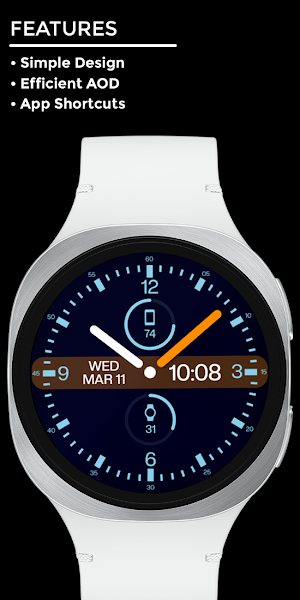 Night 146 - Hybrid Watch Face Screenshot 1
