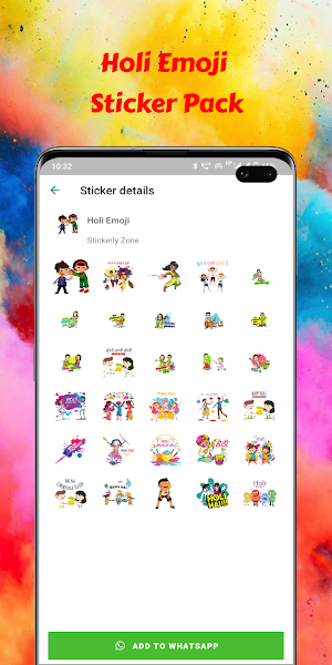 Holi Stickers - WASticker Screenshot 2