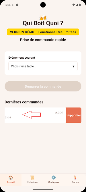 Qui Boit Quoi - Démo Screenshot 1