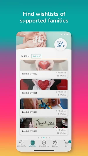 Geenees - Gifts & Donations Screenshot 2