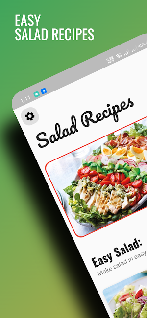 Easy Salad Recipes Cookbook Screenshot 0