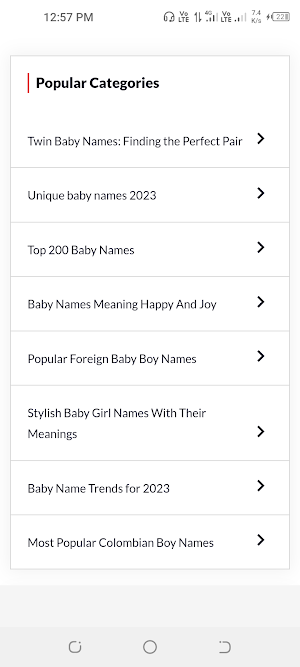 Baby Names Screenshot 3