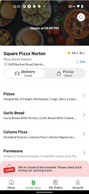 Square Pizza Screenshot 2
