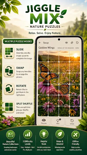 Jiggle Mix: Nature Puzzles Screenshot 0