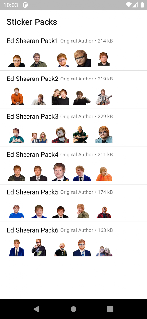 Ed Sheeran Stickers Screenshot 1