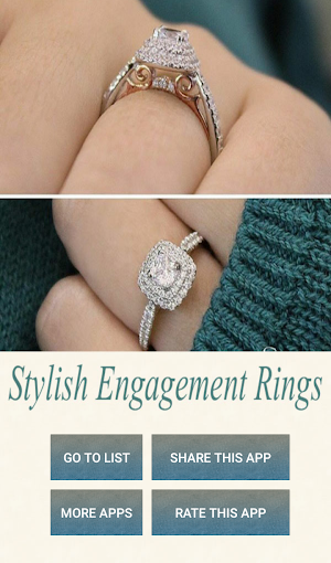 Stylish Engagement Rings 2017 Screenshot 0