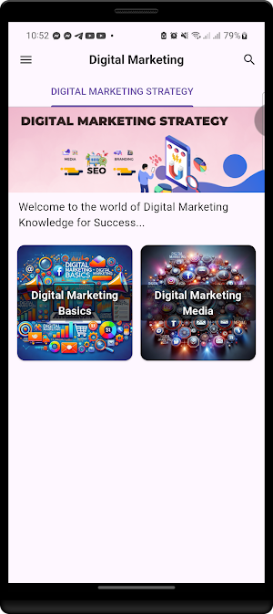 Digital Marketing Learning App Screenshot 1