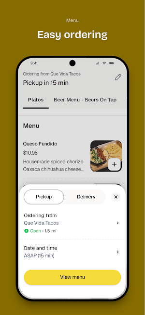 Que Vida Tacos Screenshot 2