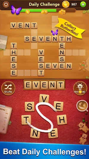 Word Cafe - A Crossword Puzzle Screenshot 2