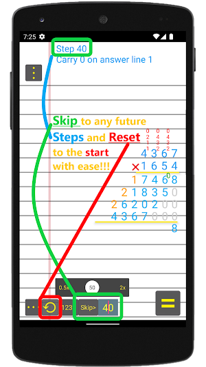 By Steps,  Long Multiplication Screenshot 2