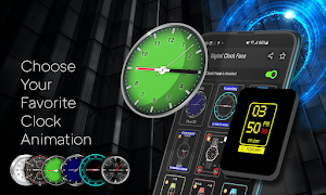 Digital Clock Lock Screen App Screenshot 2