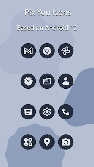Pix You Clay Dark Icons Screenshot 0