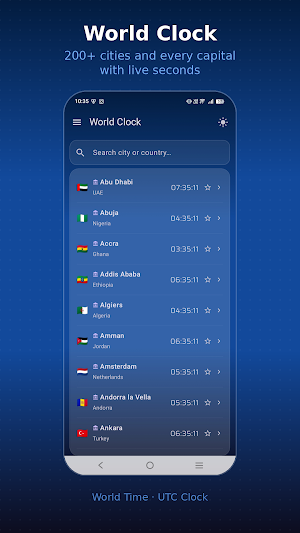 World Time - UTC Clock Screenshot 1