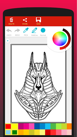 Legend of Anubis Coloring Book Screenshot 2