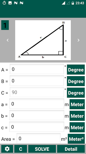 Trigonometry Calculator ( Triangle ) Screenshot 1