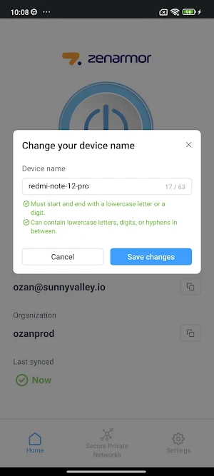 Zenarmor Private Access Screenshot 0
