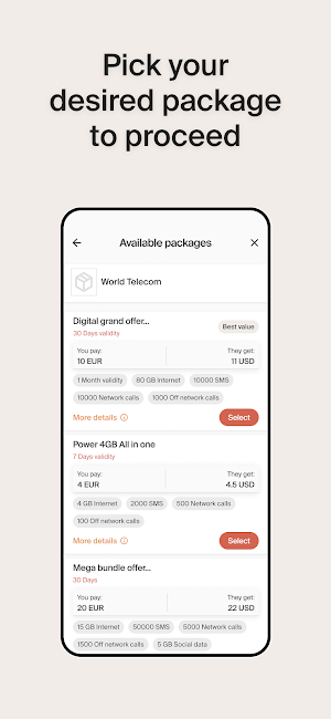 Transfer Galaxy Airtime Screenshot 2