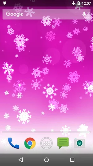 Snowflake Live Wallpaper Screenshot 2