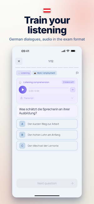 Integrationsprüfung ÖIF A2 B1 Screenshot 2