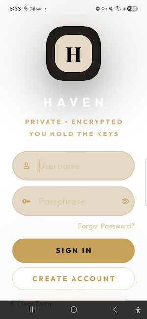 Haven Messenger Screenshot 0