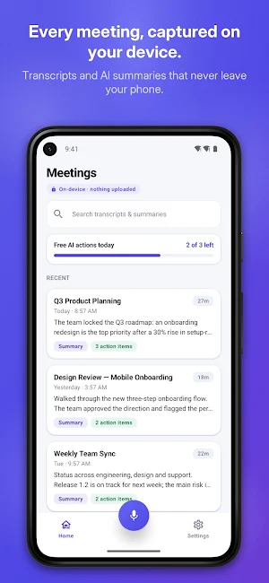 Meeting Recorder & Transcriber Screenshot 0