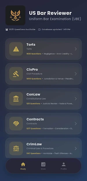 UBE Bar Review & Flashcards Screenshot 0