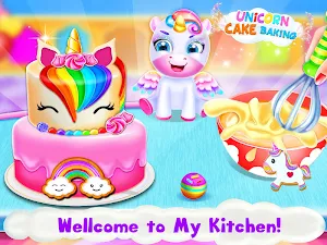 Unicorn Cake Maker: Bakery Kitchen Games Screenshot 0