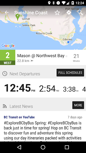 Sunshine Coast TS Bus - MonTr… Screenshot 1