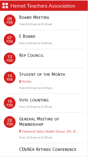 Hemet Teachers Association Screenshot 2