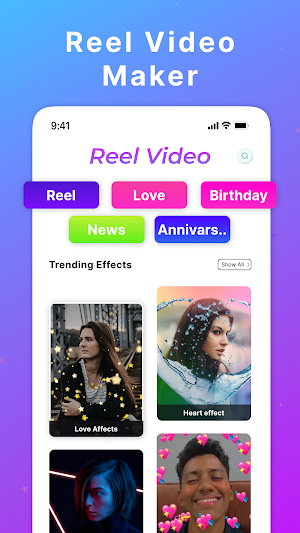 Reel Video Editor Status Maker Screenshot 0