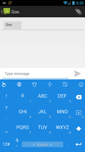 Keyboard Theme Flat Azure Screenshot 3