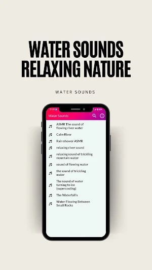 Water Sounds Relaxing Nature Screenshot 1