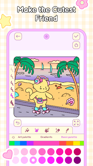 My Cute Friends: Coloring Book Screenshot 2