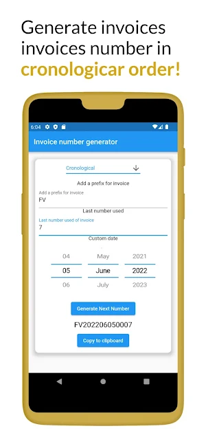 Invoice Number Generator Screenshot 3