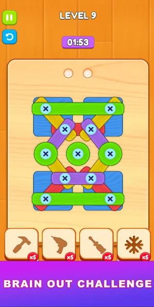 Brain Out Screw: Nut Bolt Jam Screenshot 0