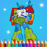Robots Color By Number Pages