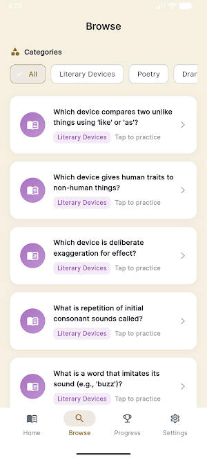 Literature Master Screenshot 1