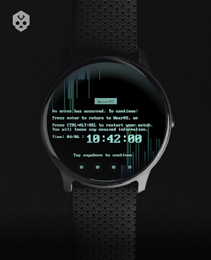 Blue Screen Watch Face Screenshot 1