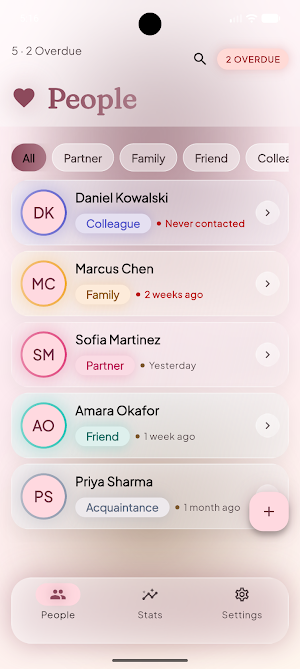 Relationship Tracker Screenshot 0
