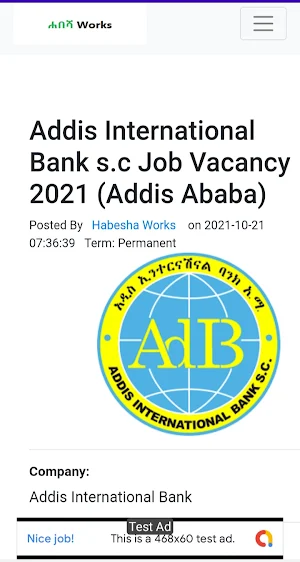 Habesha Works Vacancy Screenshot 2