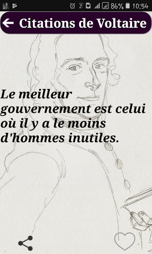 Citations de Voltaire Screenshot 3