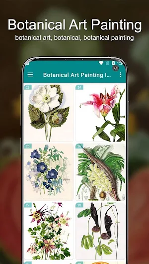 Botanical Art Painting Ideas Screenshot 2