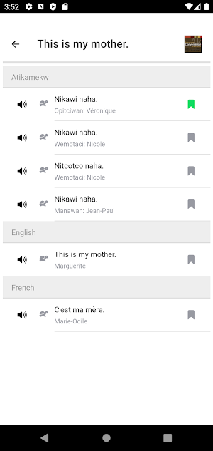 Atikamekw Conversation Screenshot 3