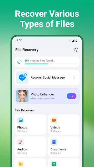 OneRecovery: Messages & Files Screenshot 0