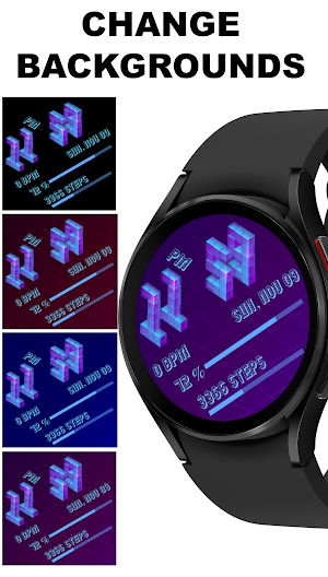 SageHuz 3D Cube Watch Face Screenshot 1