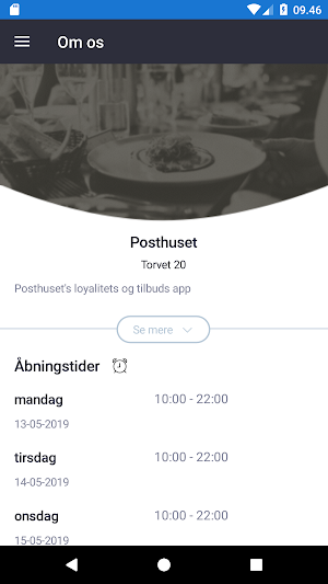 Posthuset's loyalitets og tilbuds app Screenshot 0